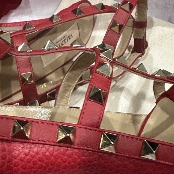 Valentino Red Rockstud Heels - Picture 6 of 12